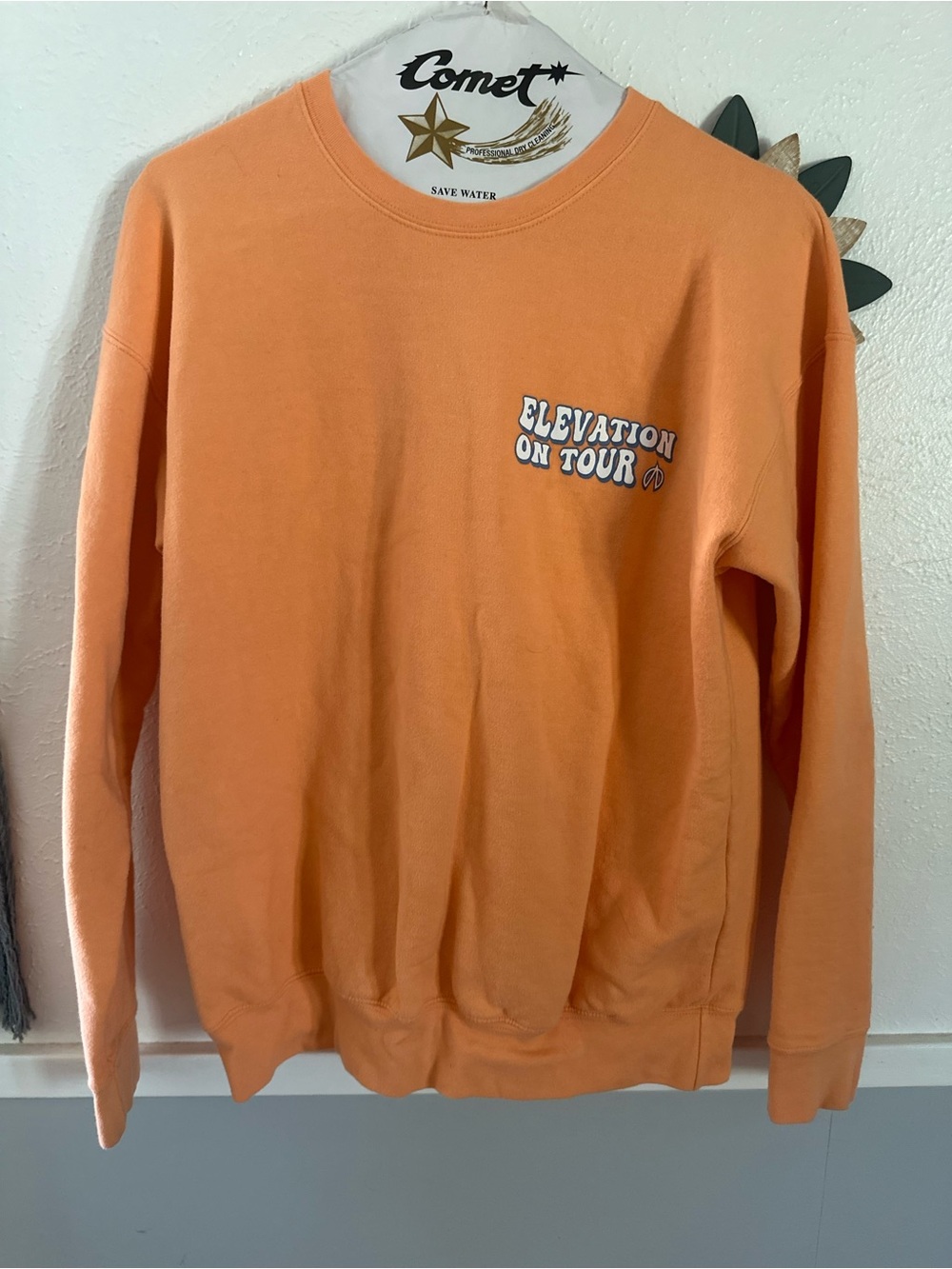 Unbranded Orange "Elevation On Tour" Crewneck Sweater